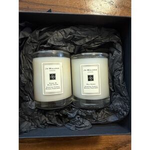 2 X Jo Malone mini Travel Candles Set with Gift Box